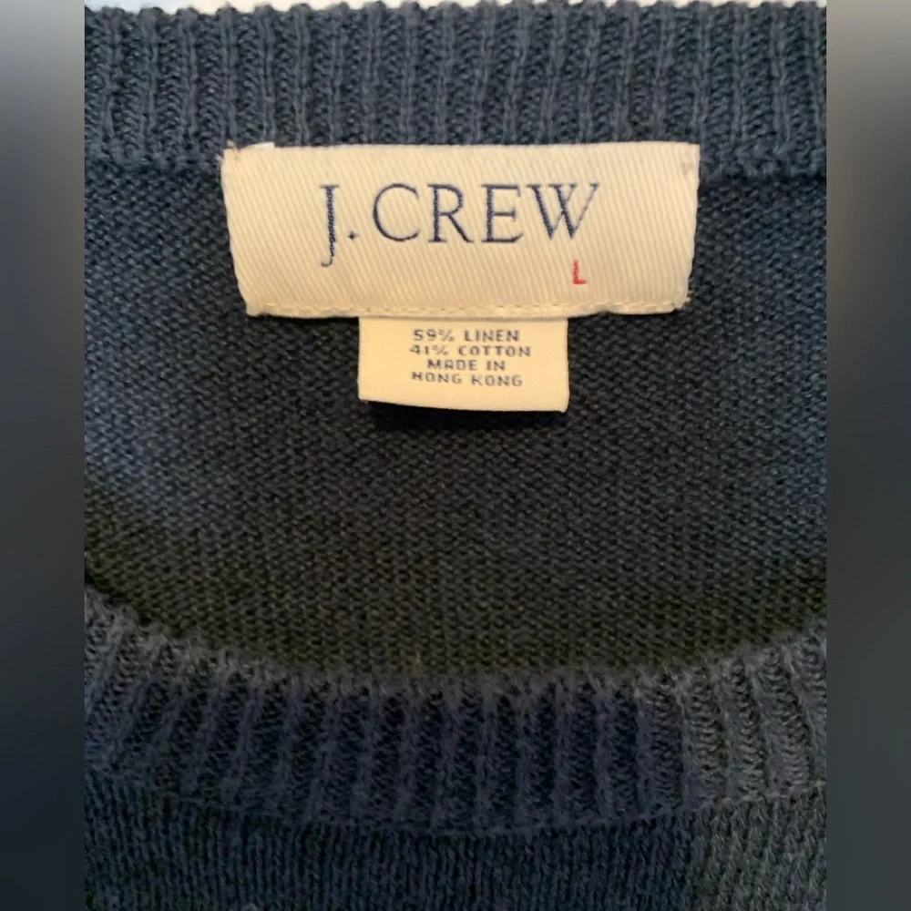 J. Crew Blue Crewneck Sweater Soft Knit